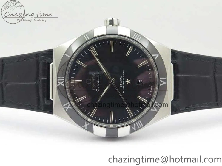 0419 Neat Constellation 131.33.41.21.03.001 SS TW Best Edition Black Dial On Gummy Strap A 7873